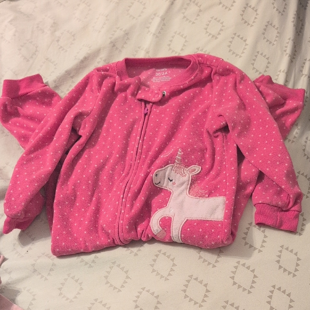 Carter's Pink Unicorn Pajama Set